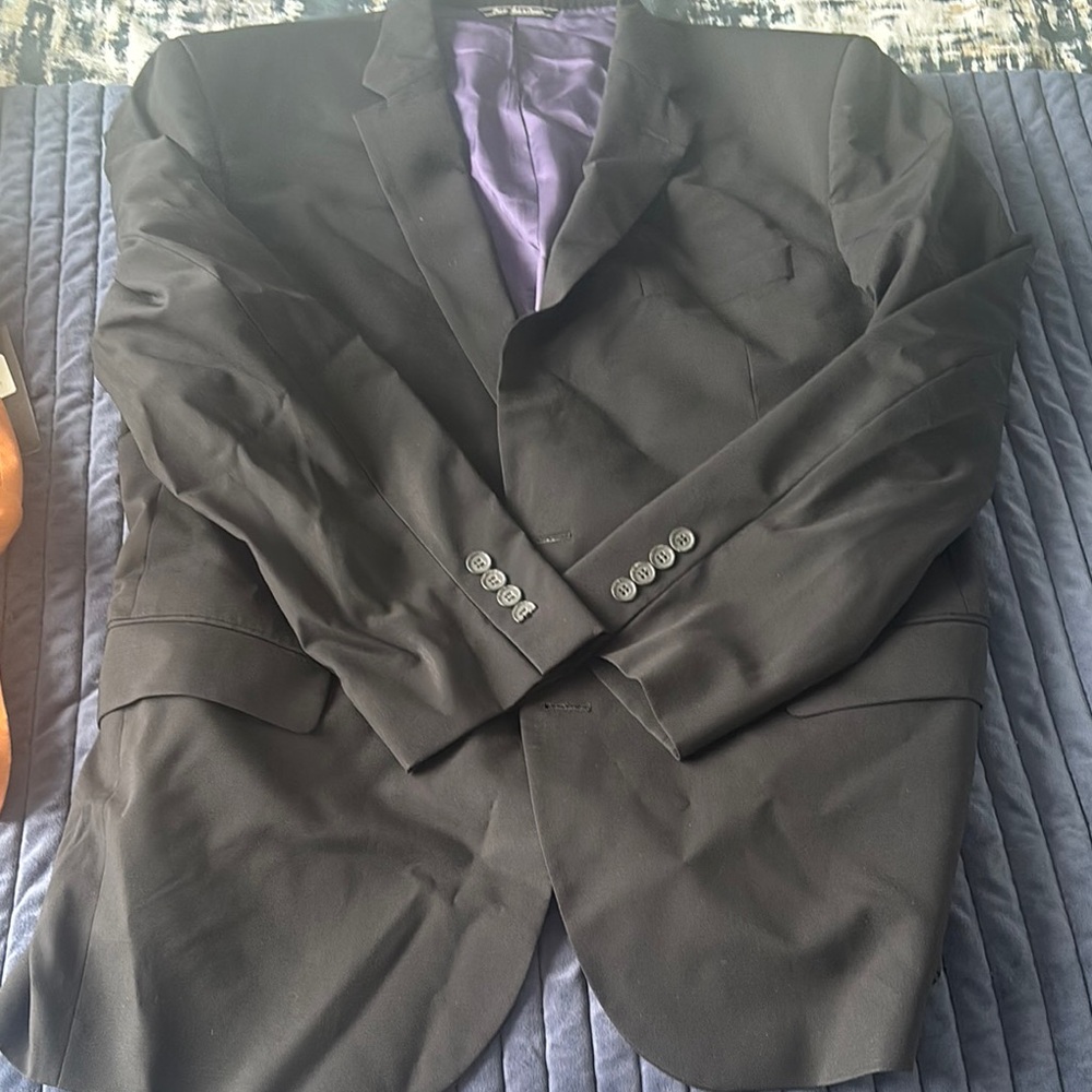 Classic Black Sport Coat with Notched Lapels